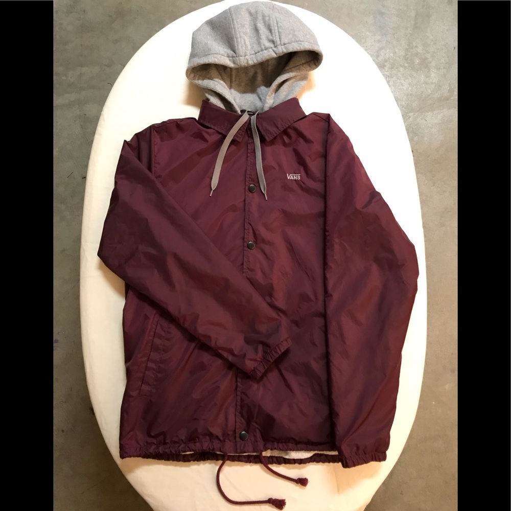 Vans button-up rain hoodie